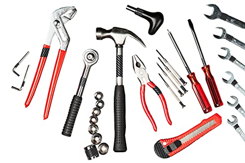 Vinyl Tool Skins For Tools Identification - Id System For Any Plumbing, Electrician, Mechanic, Woodworking, Lineman Or HVAC Tool Set. (Carbon Fiber)