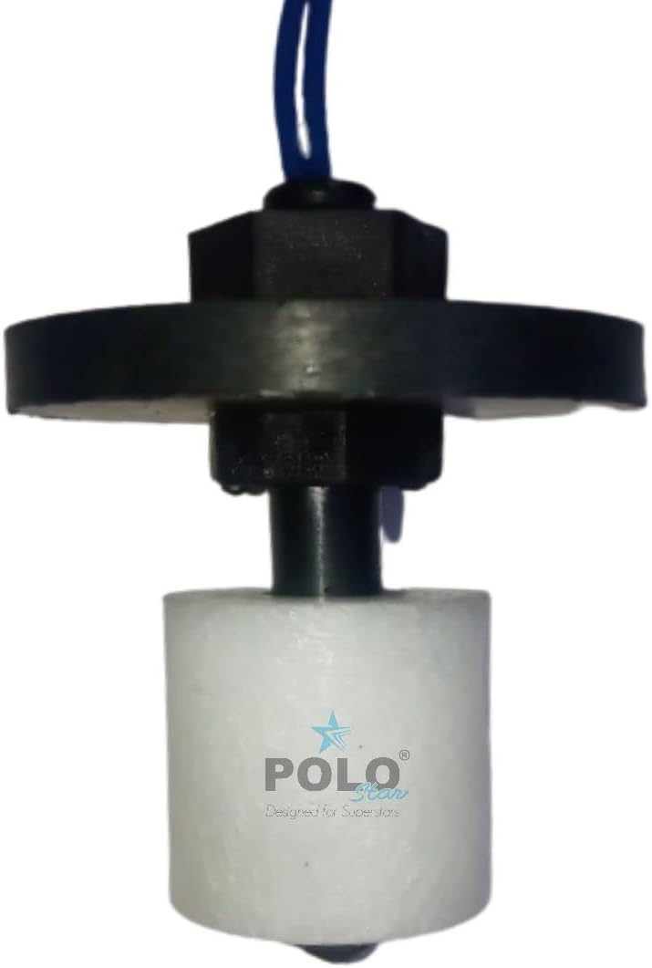 Polo Star Magnetic Float Sensor Switch for Liquid Water Level Controller | Water Tank | Top Mount | Vertical Mount | 2 Meter Wire with Weight | with Reversable NO – NC ( Pack of 1)