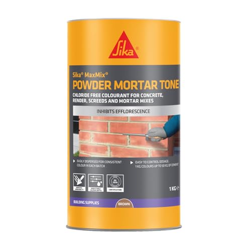 Everbuild 208 Powder Mortar Tone – Reduces Pigment Bleeding and Segregation – Brown – 1kg
