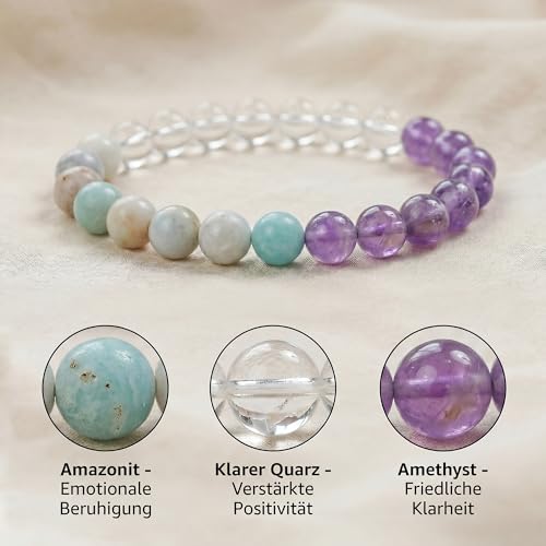 Bivei Emotionale Heilung Kristall Perlenarmband – Ansicht 3