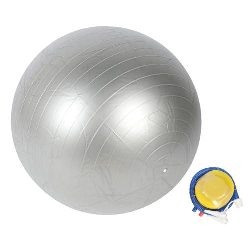 Pelota de ejercicio de PVC gris, pelota de Fitness antideslizante para equilibrar el embarazo