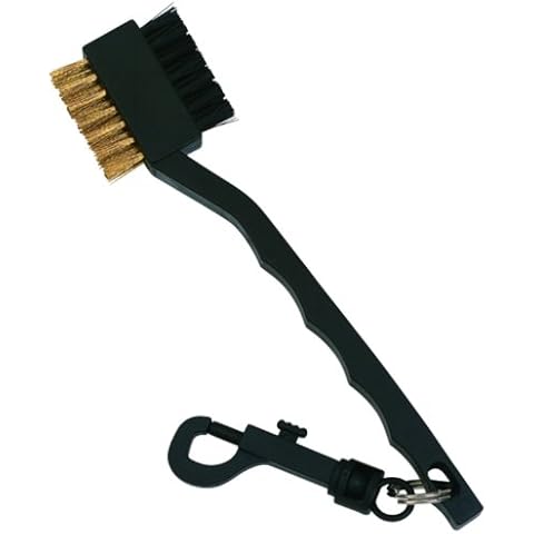 2 Way Golf Club Cleaning Brush With Key Chain Clip Cover