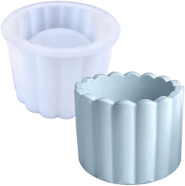 Molde para macetas de bricolaje, molde de resina epoxi, florero de flores, moldes de silicona, moldes para macetas de bricolaje, moldes para