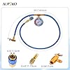 Aupoko R134A Car AC Refrigerant Charge Hose 59'', AIr Condition Charge Hose with Gauge R134A Can Puncturing Type Tap Valve, A/C Quick Coupler Low Pressure Gauge Kit #1