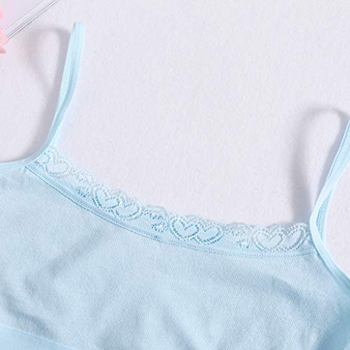 Breathable Teenage Kids Bra Girls Underwear Clothing Cotton Multicolor for 6-14 Years Girls Cami Bra Puberty Girl,Cotton2