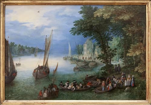 Lienzo Cuadro Pintura Mural Jan Brueghel de 60x90 para Vestir Paredes Vacías