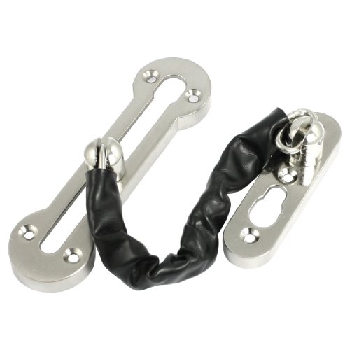 Aexit Office Home Clothes Hangers Interior Door Antithief Long Stainless Steel Children's Clothes Hangers Chain Guard