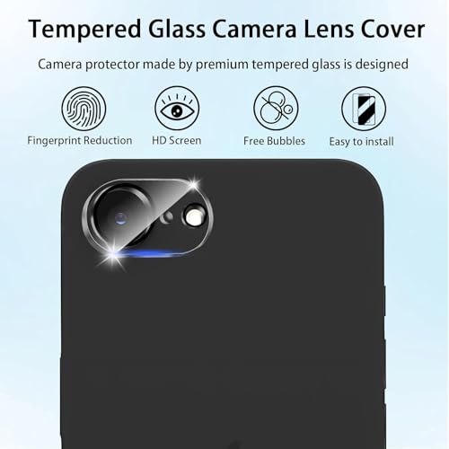 Image of Xmon Back Camera Lens Protector for iPhone 16e (1 Pack) Premium Camera Glass Protector Guard, Anti-Scratch, Ultra-Clear, Easy Installation