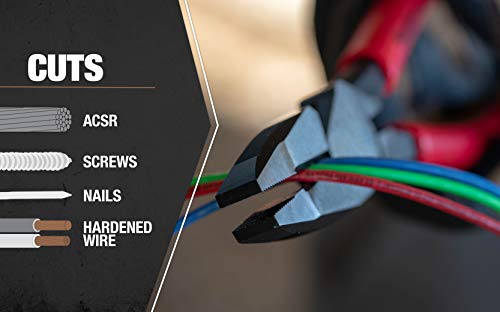 Southwire Tools & Equipment SCP9D 9-Inch High-Leverage Side Cutting Pliers with Dipped Handles - Image 3