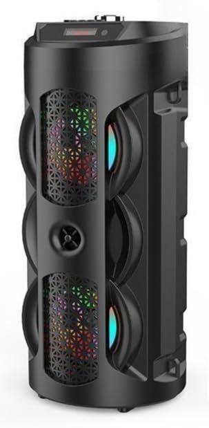 Caixa De Som Portátil Bluetooth Rádio Fm Usb Sd Controle Remoto Microfone Torre(D-S31)