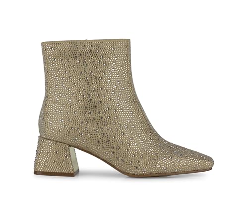 Lady Couture BRAVO Rhinestone Block Heel Bootie