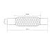 ECD Germany Tubo Flexible con 2 Abrazaderas Acero Inoxidable 60 x 100...