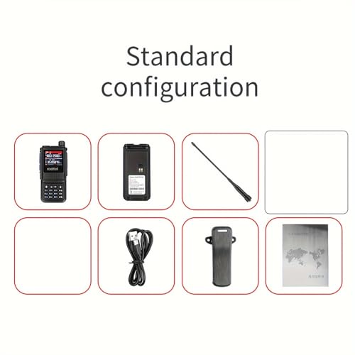 Radtel RT-470L Triband Ham Radio 144/222/430Mhz All Bands Handheld Two Way Radio 256CH Air Band Long Range Walkie Talkie NOAA/USB-C/Police Scanner/Aviation Receive/Copy Frequency - Thumbnail 7