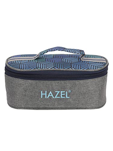 Image of HAZEL Lunch Bag for Office Men and Women | Lenght 27 cm x Height 8.8 cm Water Resistant Tiffin Bag for Kids to School | Tiffin Cover Bag Only, Flat Bag
