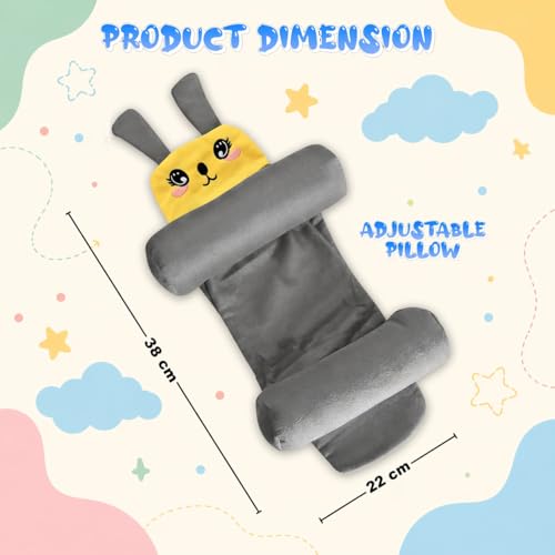 Image of Baby Pillow Combo Set for Newborns & Infants | Toddler Pillow Head Support Cushions with Plush Side Rollers for 0-12 Months