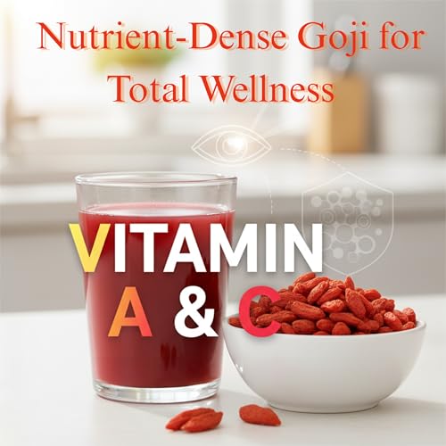 Basic Ayurveda Goji Berry Juice | 16.23 Fl Oz (480ml) | Organic Wolfberry Fruit Juice | Natural Source of Vitamin A & C | For Healthy Eye & Immune System