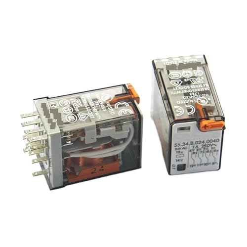 Relais 24V alternatif 55.34.8.024.0040 inverseur 4 RT pour automatisme industriel 7A 250V
