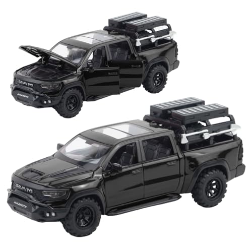 RAM Mammoth Pick-Up Model Car 1:32 Exclusive Alloy Metal Pull Bac...