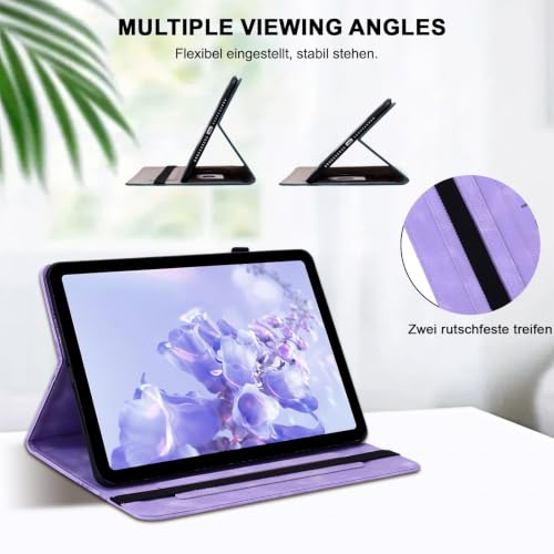 Coque Samsung Galaxy Tab S5e Violette 2019 avec porte-stylo et support résistant