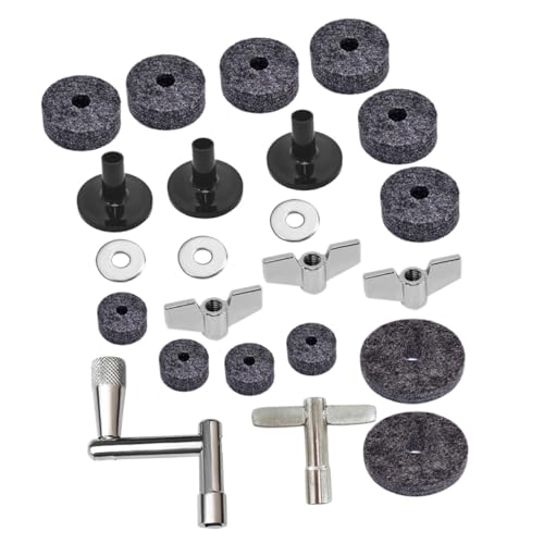 Milisten 1 Set Drum Kit Felt Pad Set Non Slip Drum Kit Accessories for Enhanced Sound Quality and Protection Durable Felt Pads for Easy Replacement