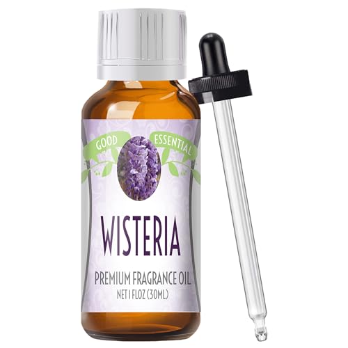 Image of Good Essential Professional Wisteria Fragrance Oil (30ml /1 fl oz) for Candles, Soaps, Lotions, Perfume - Wisteria Diffuser Oil & Room Scent - Aromatherapy Oils