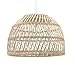 Produktbild LUSSIOL - Saigon Hängeleuchte, Rattan, E27-Glühbirne, 60 W, Naturton, Durchmesser 40 x H20 cm, Design Hängeleuchte für jeden Innenbereich, Boho, Chic, Skandinavisch, Hygge
