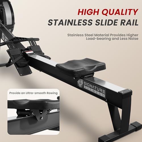 Fitvids Rowing Machine for Home, Indoor Exercise Equipment, Wind Resistance Rowing Machine with LCD Display - Image 4