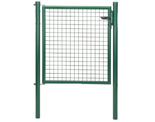 Alberts 650254 - Puerta individual de rejilla ondulada | diferentes anchos y alturas - disponible en diferentes colores | verde | ancho 125 cm | altura 175 cm