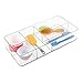 iDesign Clarity Plastic Divided Organizer, Interlocking Storage Container for Vanity, Bathroom, Kitchen Drawers, 16