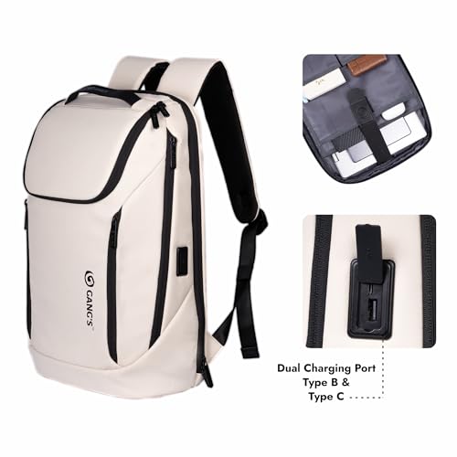Image of Gang's Laptop Bag | 22L | Backpack Bag, Anti Theft Backpack with USB Charging Port, Smart Backpack Waterproof 15.6 inch, Backpack bags for women,Travel Durable Backpack for Men /Women