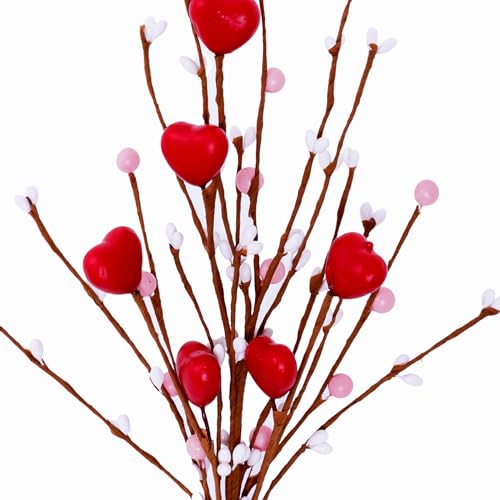 ELAYARD Künstliche Weihnachtsbeeren 12 Stück - Gelb-Rot Beerenzweige Für Deko