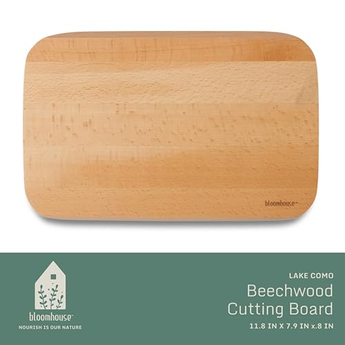 Tabla de cortar rectangular de madera haya 30x20 cm miniatura 2