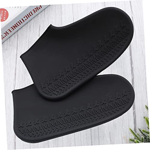 Cubre zapatos unisex cubrepies universal negro talla M de silicona antideslizante miniatura 2