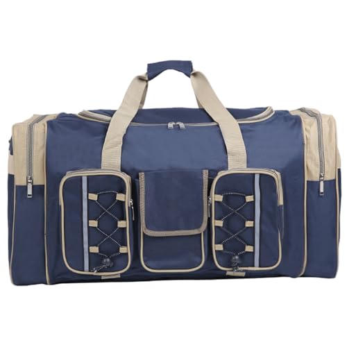 1PC Duffle Bag for Travel, Large Capacity Expandable Carry on Bag with Multi-Pocket, Handle and Shoulder Strap for Men Gym..