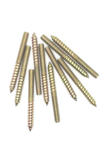 Image of Hanger Bolt M6x60 Double Headed Bolt Self-Tapping Screw for Furniture 20Pcs