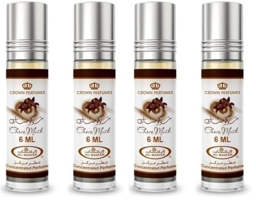 Al-Rehab Choco Musk Concentrated Perfume Rollerball for Unisex, 0.2 Ounce (Pack of 4) image 5