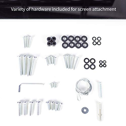 VIVO Black Universal TV Stand for 32 to 50 inch LCD LED Flat Screens, Tabletop VESA Mount with Tempered Glass Base and Cable Management (STAND-TV00J)