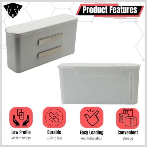 Dog Poop Bag Dispenser – Magnetic Mount – Indoor/Outdoor – Wall Mount – Waste Bag Dispenser – Magnet – Screw-on – Stick-on – Storage – Cat Litter bag – Container (White) Dog Poop Bag Dispenser – Magnetic Mount – Indoor/Outdoor – Wall Mount – Waste Bag Dispenser – Magnet – Screw-on – Stick-on – Storage – Cat Litter bag – Container (White)