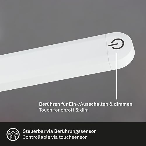 Lampe de salon LED blanche pour lecture et ambiance chaleureuse