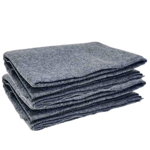 Vakly 2 Pack Emergency Throw Blanket [80’’x40’’] Disposable Fleece Military Cover – for Traveling, Camping, Car, Outdoor Survival, Homeless Shelters & Everyday Use (2, Gray, 40″ x 80″)