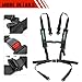BESTZHEYU 2 PCS 4 Point Harness with 2 Inch Comfortable Heavy Duty Shoulder Padding with Quick Auto buckle for UTV ATV Sports Car, Racing Car, Car Black Racing Harness