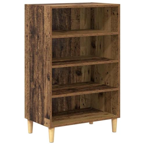 Mhdvray Buffet étroit en bois recyclé 57 x 35 x 89,5 cm en matériau à base de bois avec étagère - Design moderne - Robuste et durable - Pour salon,...