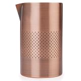 Barfly Doppelwandige Diamant-Gitter-Mischdose, antikes Kupfer