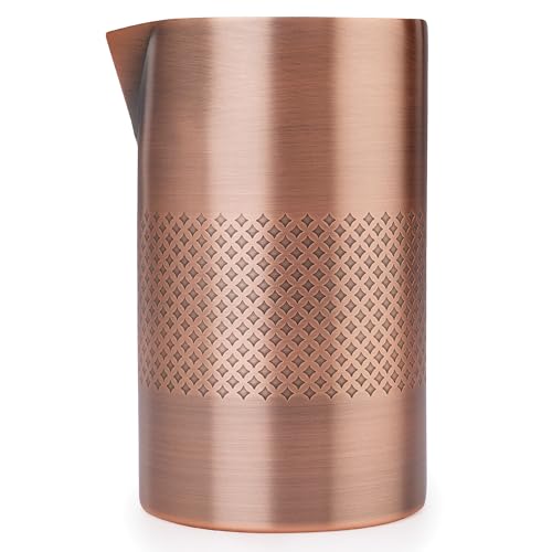 Antique Kitchen Tools for Sale: Timeless Utensils to Elevate Cooking 6 Barfly Double Wall Diamond Lattice Mixing Tin, Antique Copper