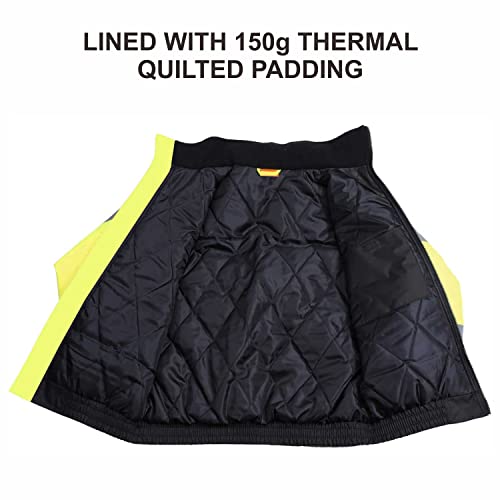 Caparazon Class3 High Visibility Weatherproof Bomber Jacket With Quilted Built-In Liner #TOP5