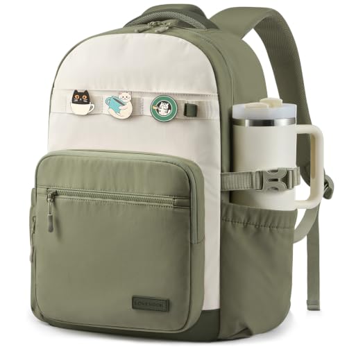 LOVEVOOK Laptop Backpack for Teen Girls with Water Bottle Holder | Simple Modern...