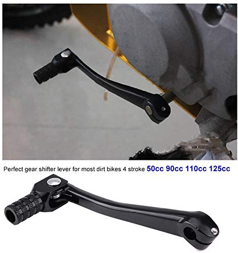 Namvo Dirt Bike dźwignia zmiany biegów CNC ze stopu aluminium do Dirt Bike 4-suwowa 50cc 70cc 90cc 110cc (czarna)
