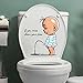 Drôle toilette avertissement toilettes autocollants couverture d'urinoir pour enfants décoration créative auto-adhésif amovible mur toilettes autocollants 30x30cm