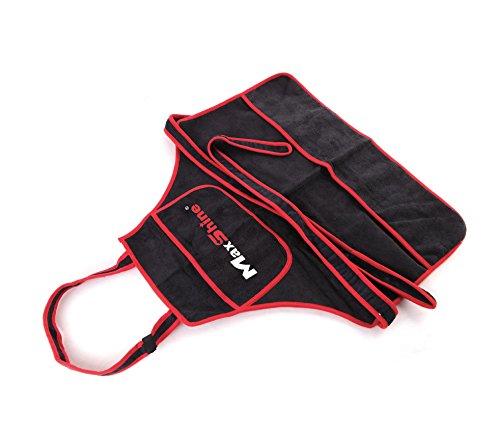 Maxshine Adjustable Microfiber Detailing Apron (330GSM) Waterproof Cloth for Car Detailing - Wash and Reusable Detailing Apron