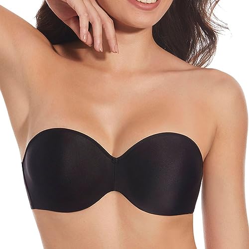 Selene Sujetador Copa B sin Tirantes Mercedes - Negro, 90